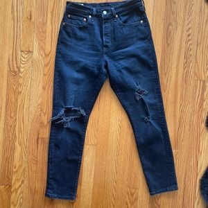 Levi’s premium 501 Skinny Ripped Button Fly